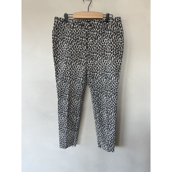 Rachel Zoe Pants Suit Blazer Top Shirt Set 8 10 Gray Black Polka Dot Trouser - Picture 5 of 7